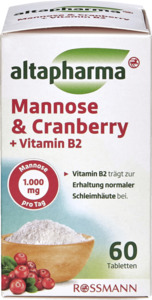 altapharma Mannose & Cranberry + Vitamin B2