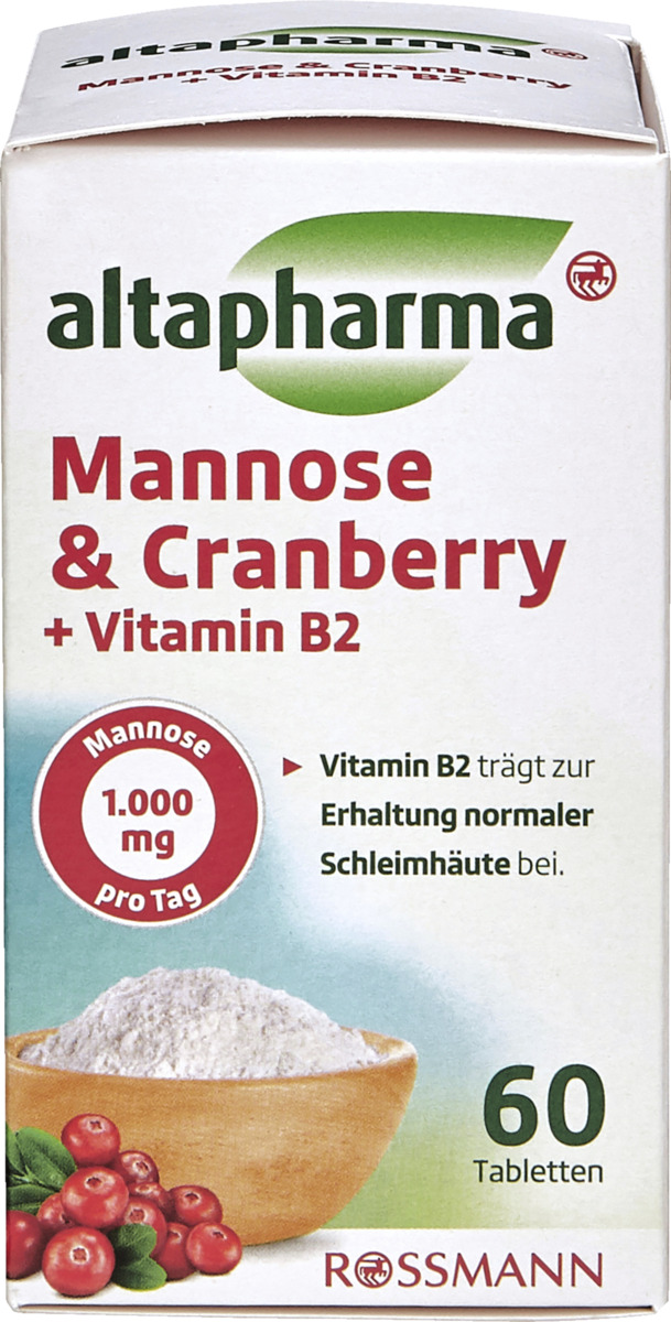 Bild 1 von altapharma Mannose & Cranberry + Vitamin B2