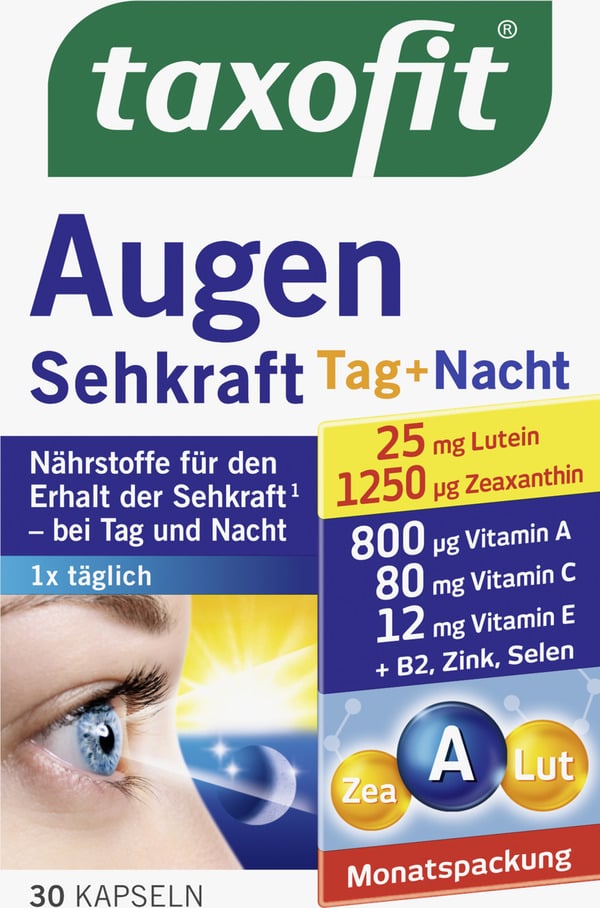 Bild 1 von taxofit Augen Sehkraft Tag+Nacht Kapseln