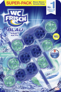 WC FRISCH Blau Kraft-Aktiv Duftspüler Ozeanfrische Super-Pack