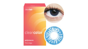 Clearcolor™ Colors - Aqua Blue Farblinsen Sphärisch 2 Stück unisex