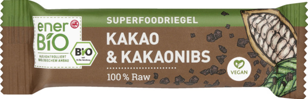 Bild 1 von enerBiO Superfoodriegel Kakao & Kakaonibs