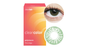 Clearcolor™ Colors - Green Farblinsen Sphärisch 2 Stück unisex