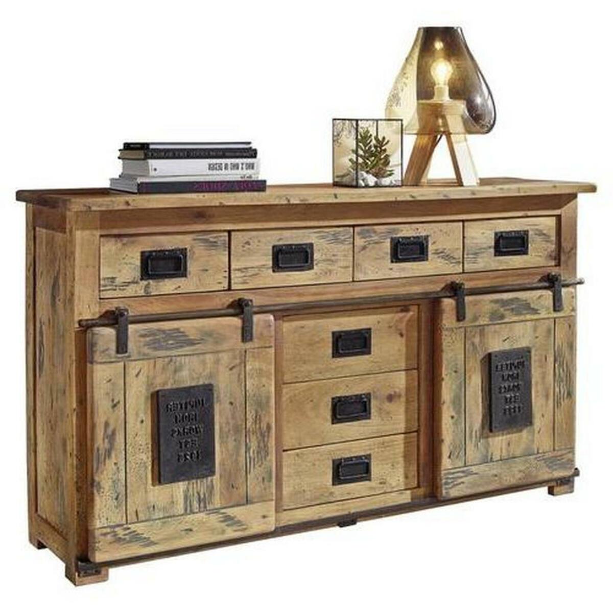 Bild 1 von Livetastic Sideboard mangoholz massiv naturfarben  Elvira  Holz
