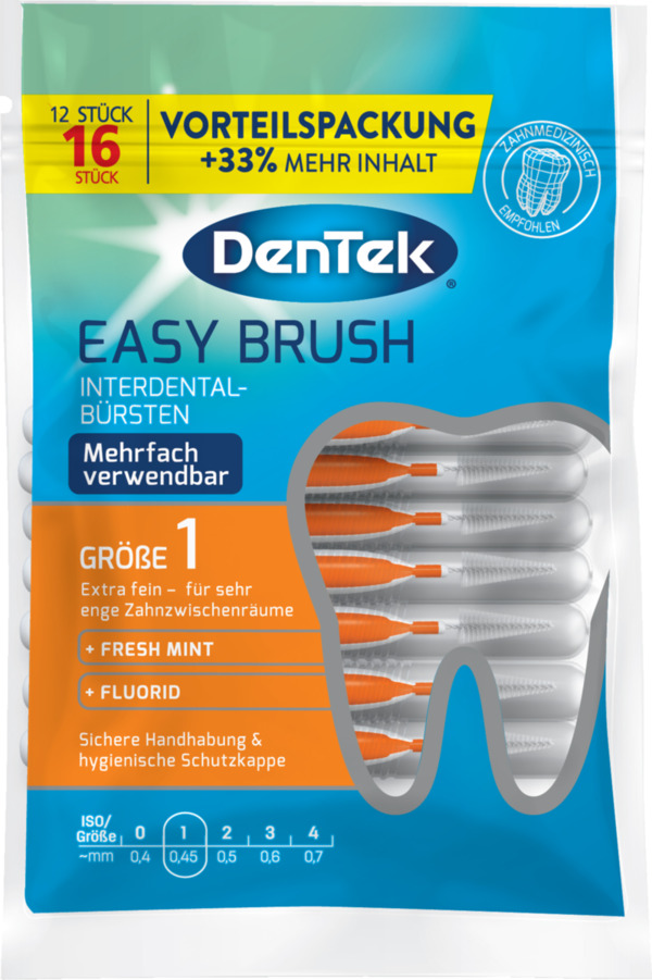 Bild 1 von DenTek Easy Brush ISO 1 Bonus-Pack