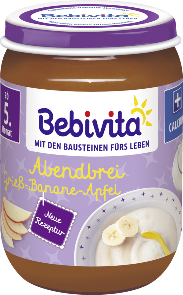 Bild 1 von Bebivita Bio Abendrei Grieß-Banane-Apfel
