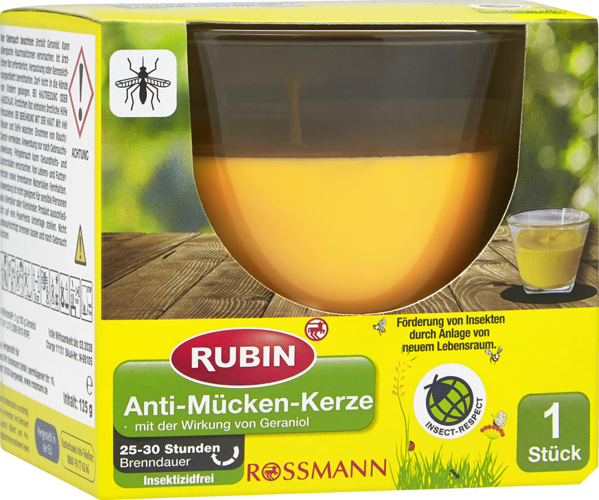 Bild 1 von RUBIN Anti-Mücken-Kerze