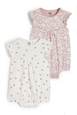 Bild 1 von C&A Multipack 2er-Blümchen-Baby-Schlafanzug, Rosa, Größe: 62