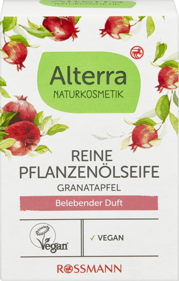 Bild 1 von Alterra Reine Pflanzenölseife Granatapfel