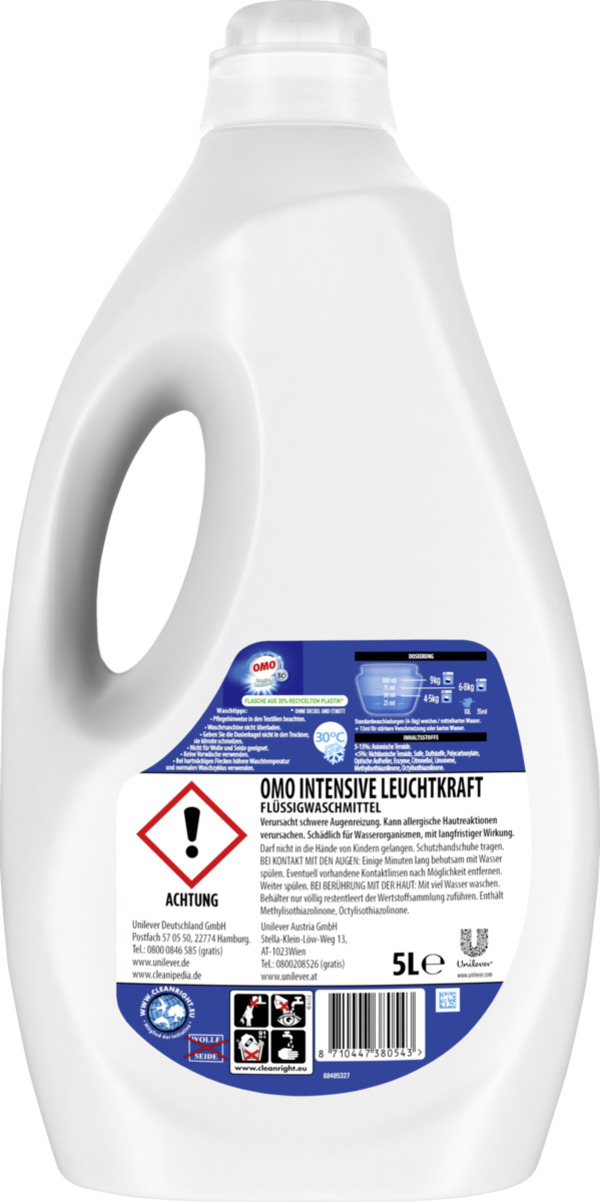 Bild 2 von OMO Flüssigwaschmittel XXXL mit Leuchtkraft-Booster 100 WL