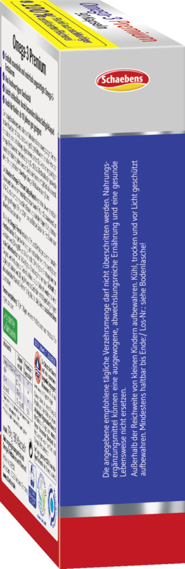 Bild 3 von Schaebens 
            Omega-3 Premium Kapseln aus Lachs- & Fischöl