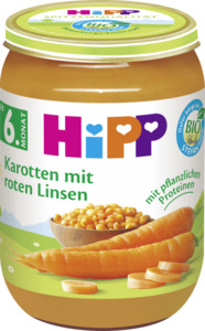 HiPP Bio Karotte mit roten Linsen