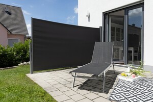 HC Home & Living Seiten-/Balkonmarkise, ca. 3 x 1,6 m - Anthrazit