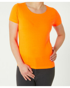 T-Shirt Neonfarbe, Janina, Stretchanteil, neon orange