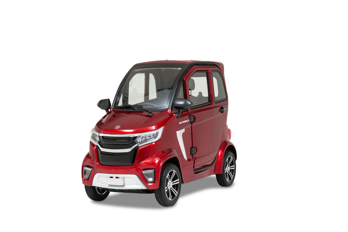 Bild 1 von ECONELO Elektro Kabinenroller M1 45 km/h bordeauxrot