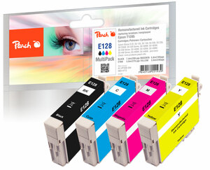 Peach Spar Pack Tintenpatronen kompatibel zu Epson T1285