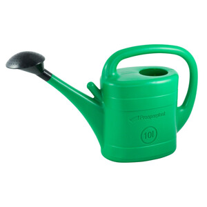 Gießkanne 10 Liter grün aus Kunststoff mit Brause