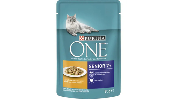 Bild 1 von Purina ONE Senior 7+ mit Huhn und grünen Bohnen Katzennassfutter