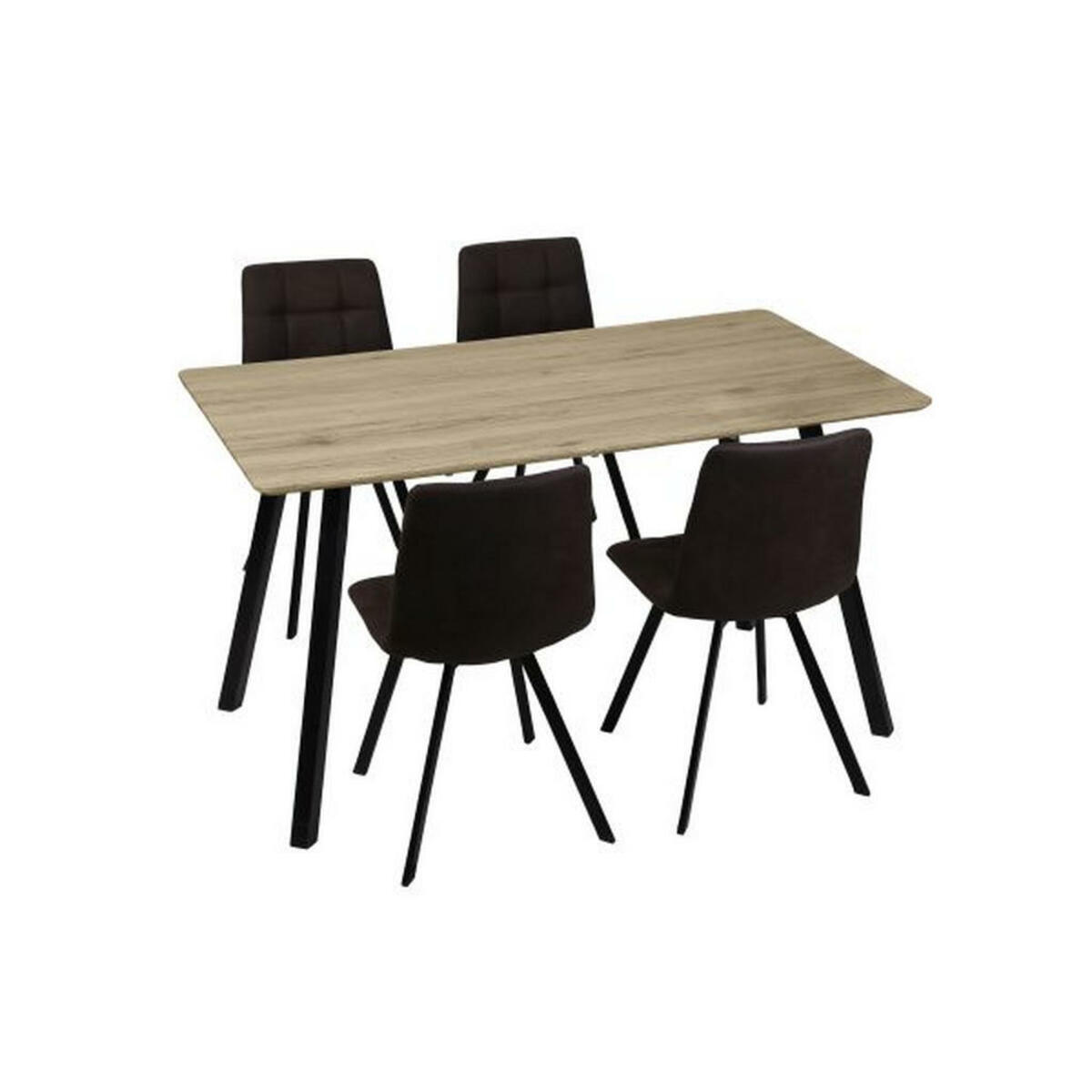 Bild 1 von Livetastic Tischgruppe anthrazit schwarz eichefarben