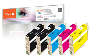 Peach Spar Pack Plus Tintenpatronen kompatibel zu Epson 2xT0611,T0612,T0613,T0614