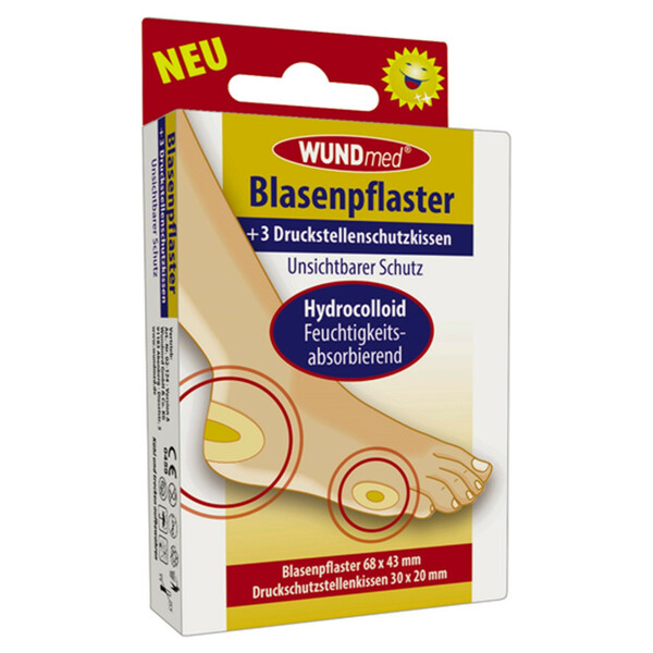 Bild 1 von Blasenpflaster und 3 Druckstellenkissen mit Hydrocolloid