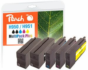 Peach Spar Pack Plus Tintenpatronen kompatibel zu HP No. 950, No. 951