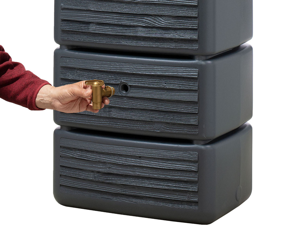 Bild 4 von 4rain SLIM WOOD DECOR Wandtank 330 Liter graphite grey