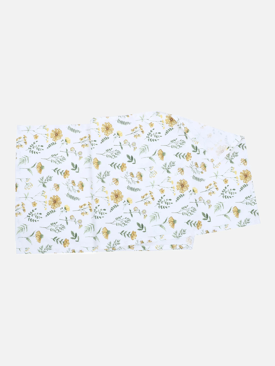 Bild 2 von Tischläufer mit Blumen 40x140 cm
                 
                                                        Weiß