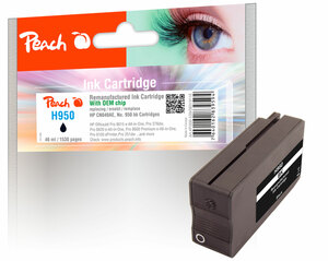 Peach Tintenpatrone, schwarz kompatibel zu HP No. 950, CN049AE