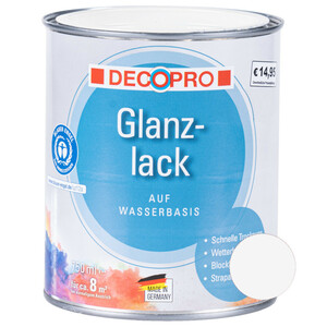 DecoPro Acryl Glanzlack 750 ml cremeweiß