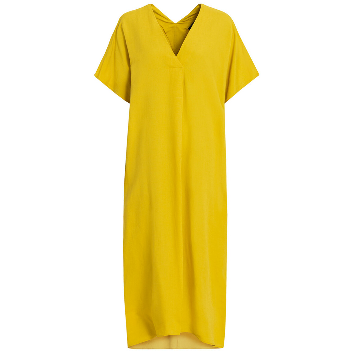 Bild 1 von Damen Kleid mit V-Ausschnitt DUNKELGELB