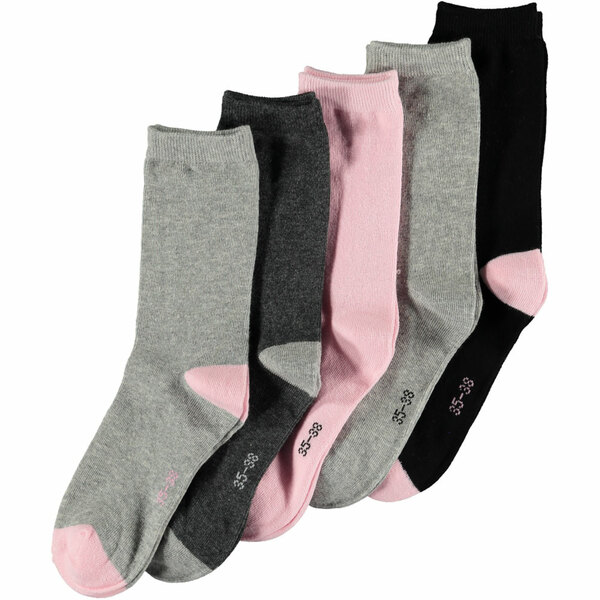 Bild 1 von Mädchen-Socken Stretch 5er-Pack, Hellrosa, 27/30