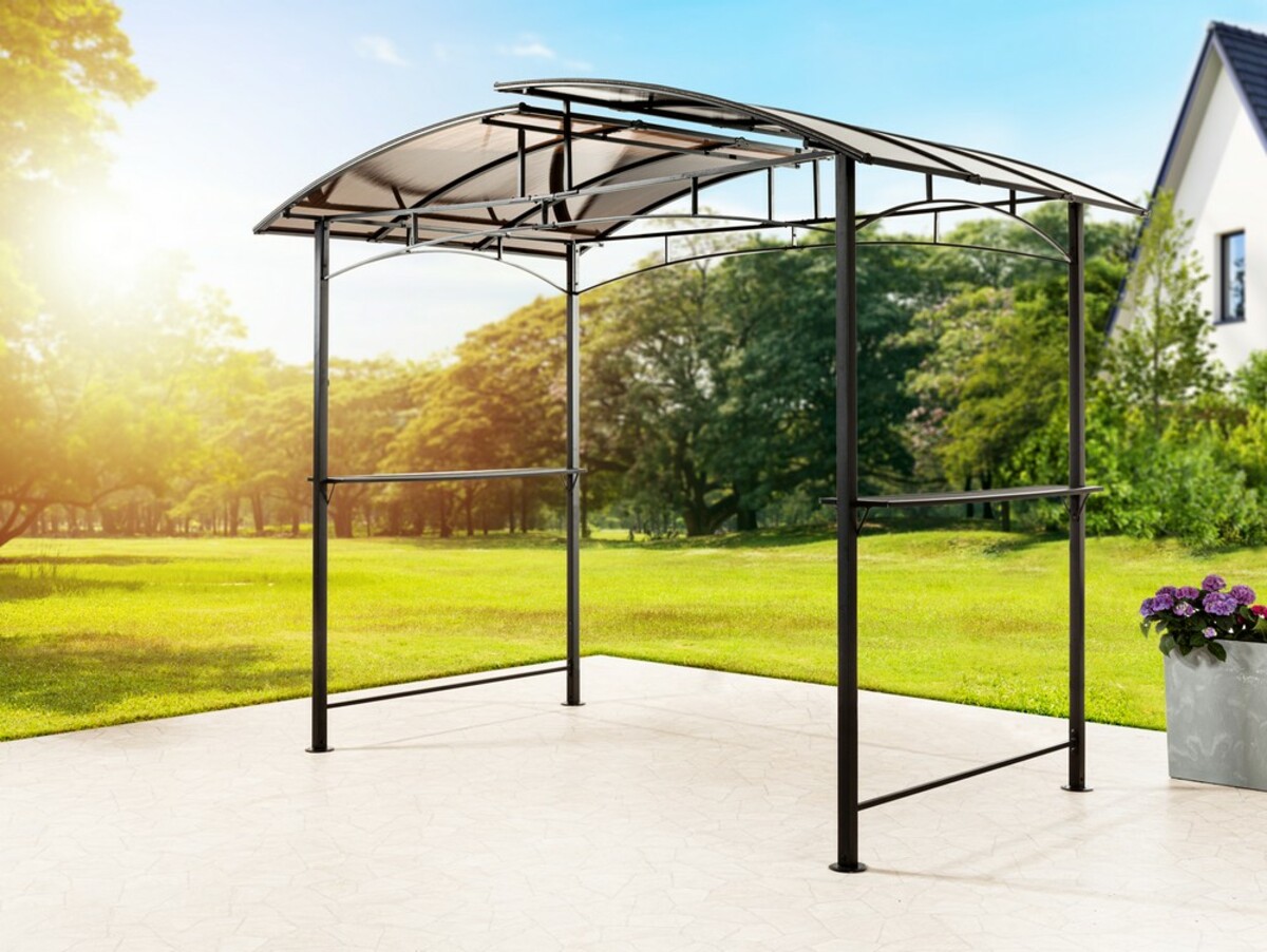 Bild 3 von HC Home & Living Aluminium-Grillpavillon, ca. 165 x 245 x 345 cm - Anthrazit