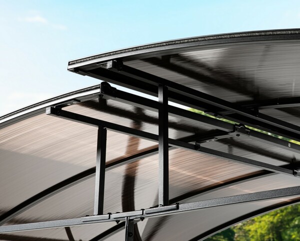 Bild 4 von HC Home & Living Aluminium-Grillpavillon, ca. 165 x 245 x 345 cm - Anthrazit