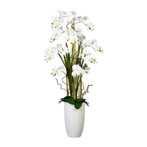 Kunstpflanze Phalänopsis in Weiß