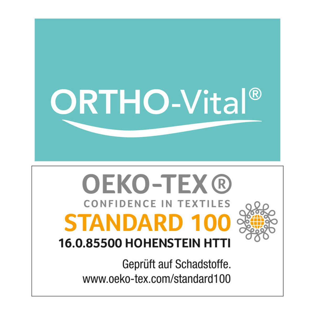 Bild 2 von Ortho-Vital Viskoelastisches Nackenstützkissen "Freeze" - Weiß