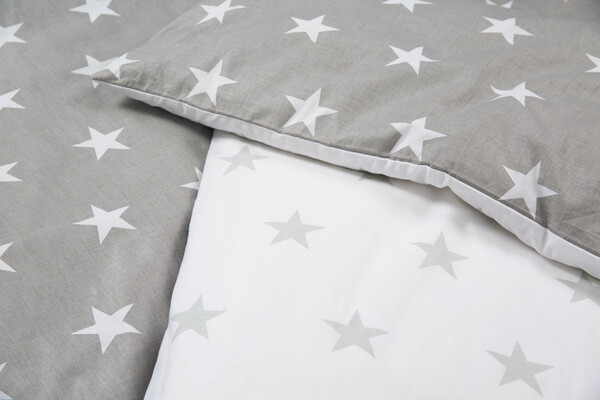 Bild 1 von roba Bettwäsche 2-tlg 'Little Stars', 100x135 cm, 100% Baumwolle, Decken-& Kissenbezug
