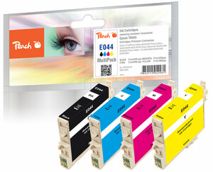 Peach Spar Pack Tintenpatronen kompatibel zu Epson T0445 (T0441, T0442, T0443, T0444)