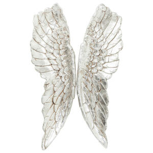 Kare-Design Wanddeko kunststoff  Angel Wings  Silber