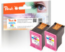 Bild 1 von Peach Doppelpack Druckköpfe color kompatibel zu HP No. 302XL col, F6U67A