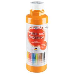 DecoPro Vollton und Abtönfarbe 500 ml orange innen und außen