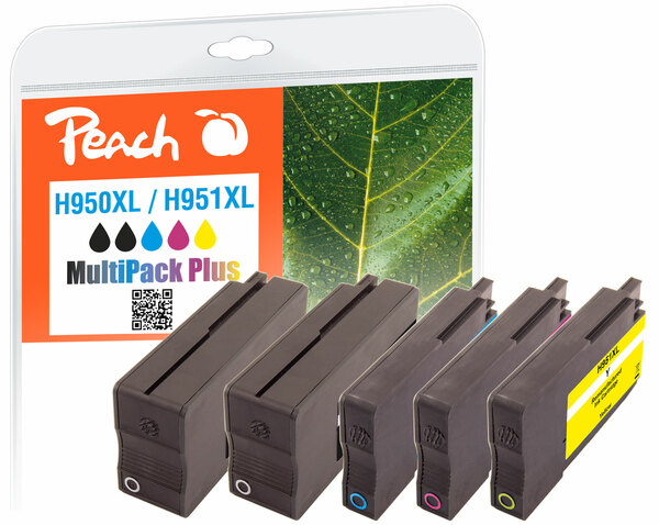 Bild 1 von Peach Spar Pack Plus Tintenpatronen kompatibel zu HP No. 950XL, No. 951XL