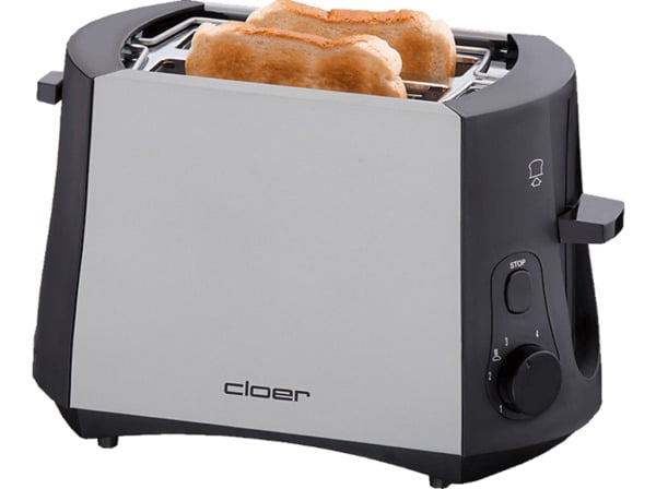 Bild 1 von CLOER 3410 Toaster Schwarz (825 Watt, Schlitze: 2)