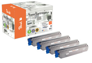 Peach Spar Pack Tonermodule kompatibel zu OKI MC851/861-Series