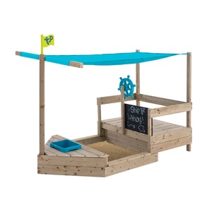 TP Toys Holz Sandkasten Kinderspielboot AHOY
