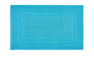 HOME STORY Badvorleger  Lifestyle - blau - 100 % Baumwolle - 50 cm