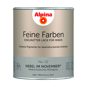 Alpina Buntlack 'Feine Farben' Nebel im November, matt 750ml