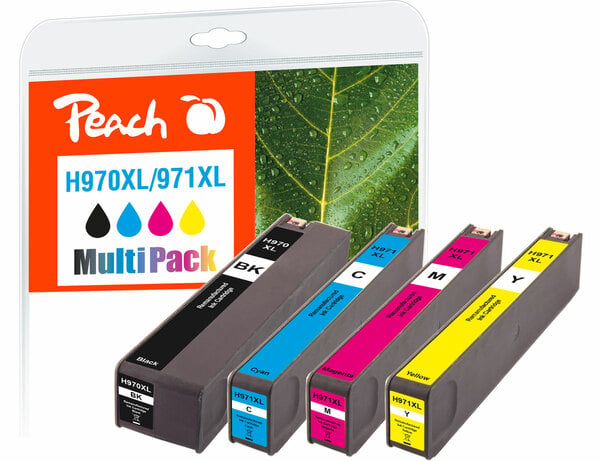 Bild 1 von Peach Spar Pack Tintenpatronen kompatibel zu HP No. 970XL, No. 971XL