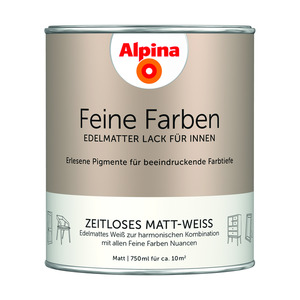 Alpina Weißlack 'Feine Farben Lacke' matt 750 ml