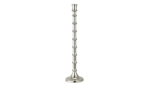 Kerzenhalter silber Aluminum Maße (cm): H: 51  Ø: [12.0] Dekoration